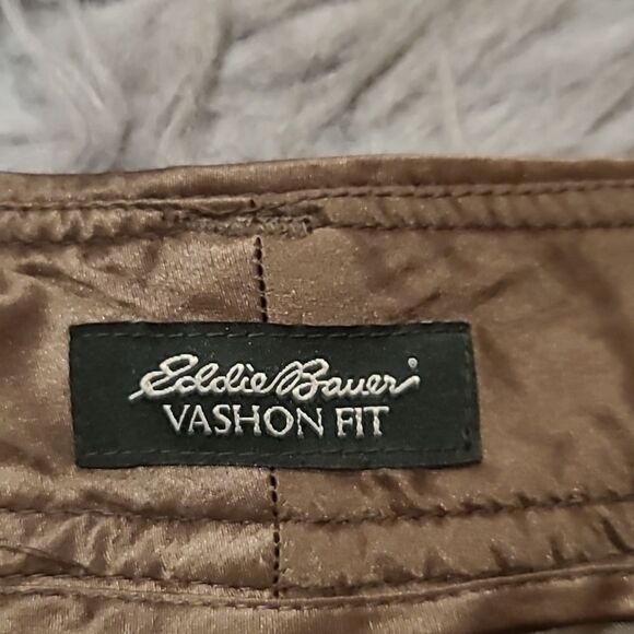 Eddie bauer womens tan tweed wool nylon stretch straight leg‎ pants size 6 - Picture 3 of 7